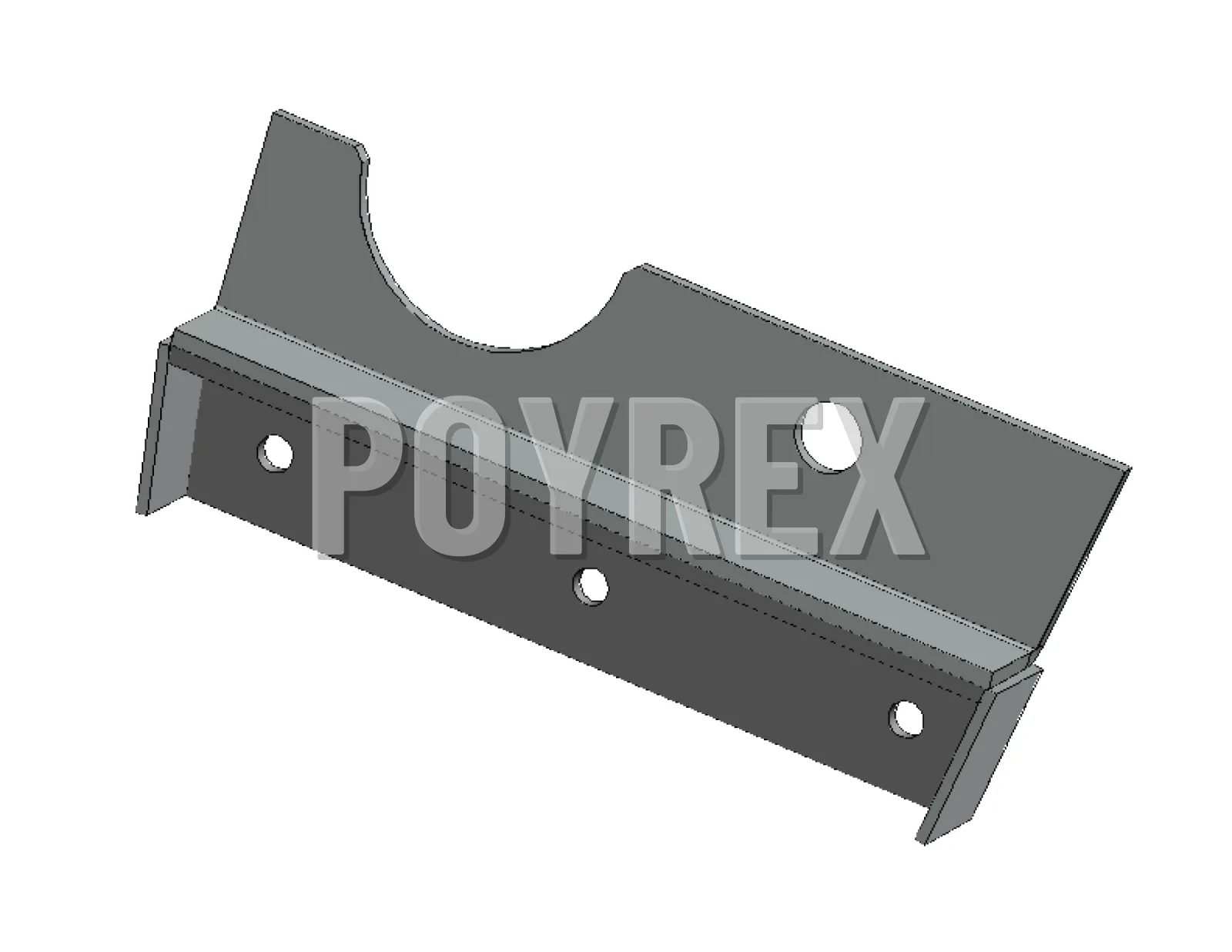 Mounting Frame RAVO 5-Series Rubber Strip Suction Shaft Right Galvanized — C010007