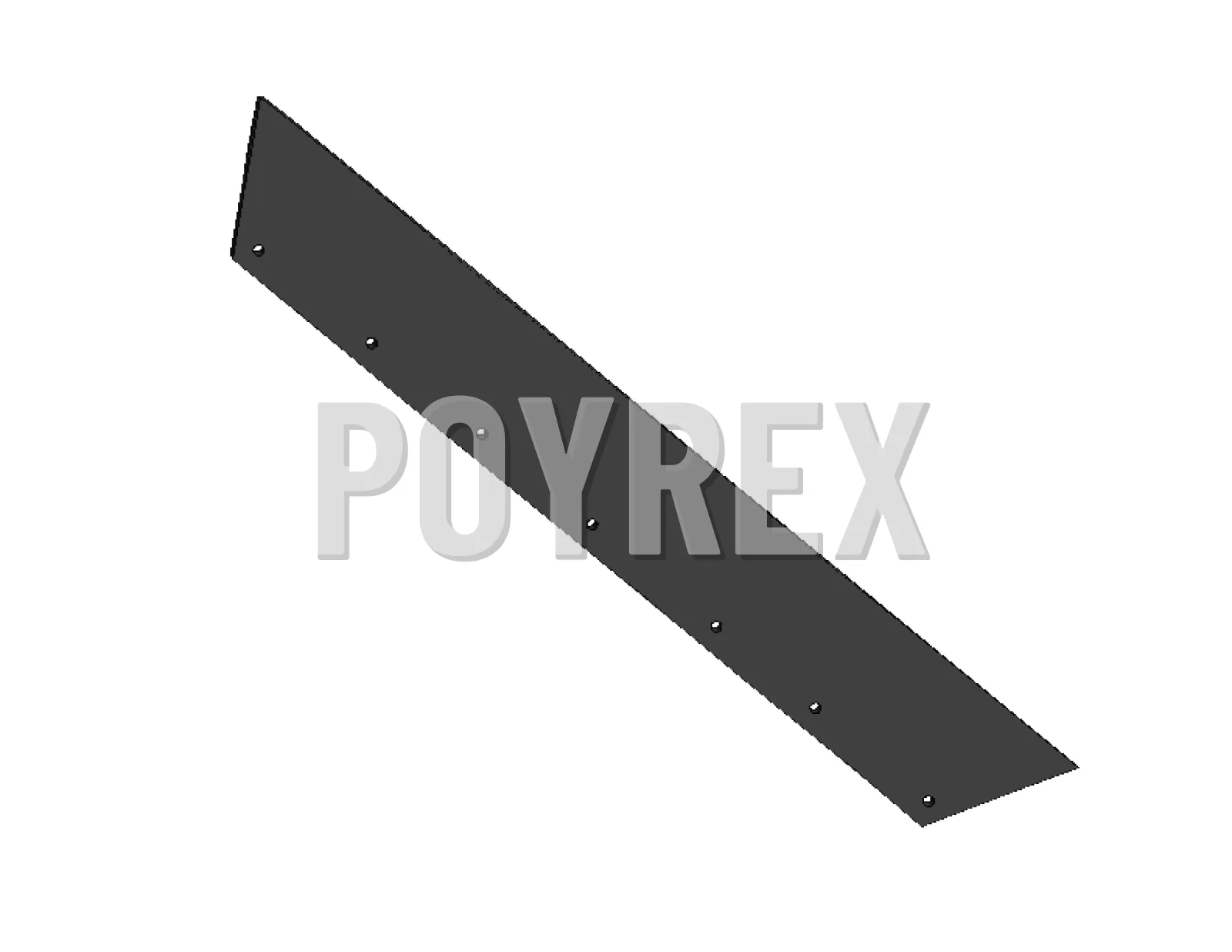 Rubber Strip RAVO 5-Series Without Attachments Front Suction Shaft — C010020
