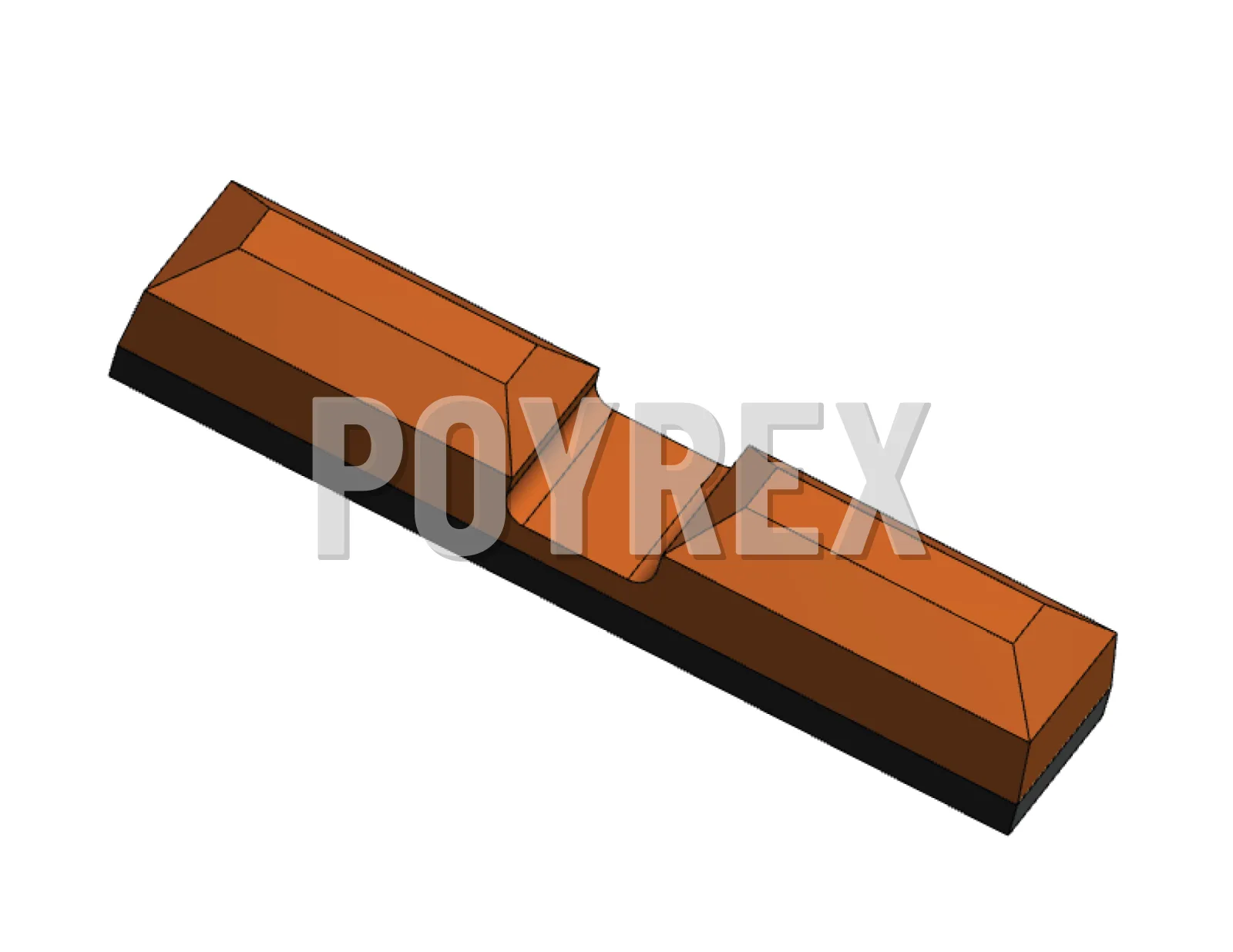 Zöller 2301 Delta Stop Bar With Notch l: 120 w: 25 h: 20 From 01/2003 — C01019