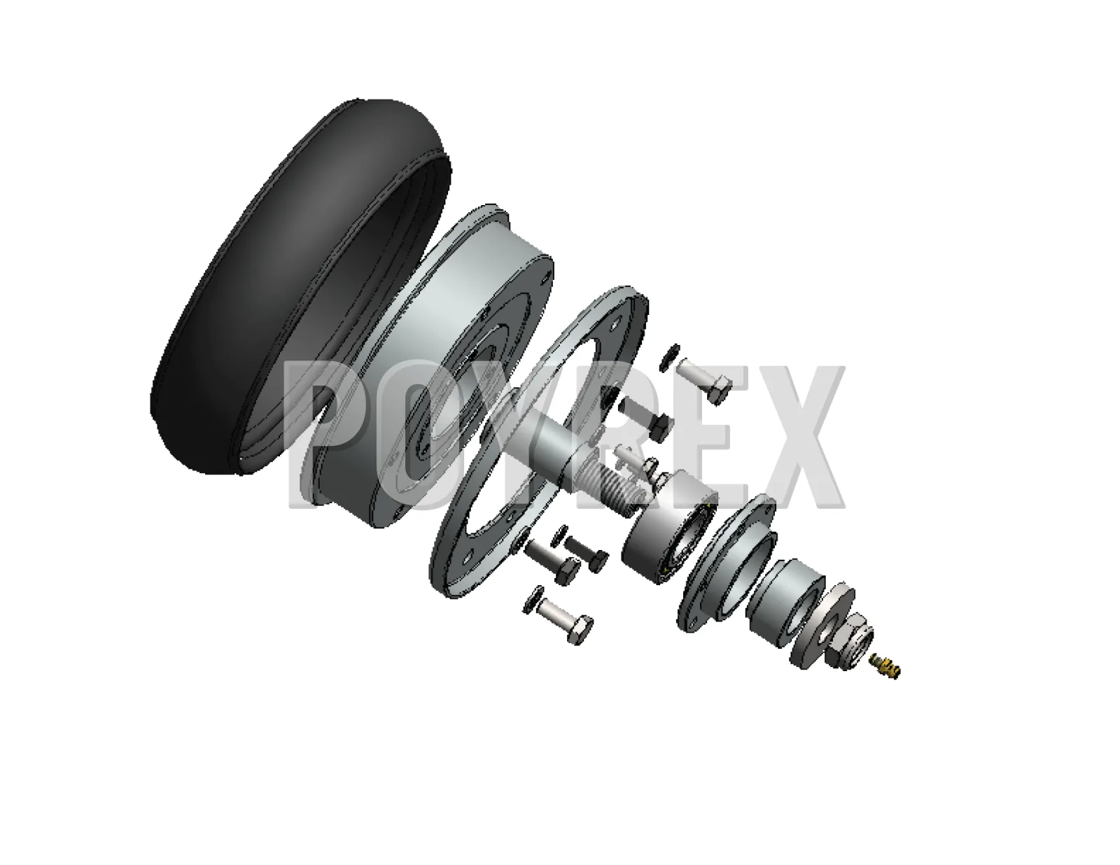 Johnston VT/VS 650 Complete "Standard" Wheel — C08006