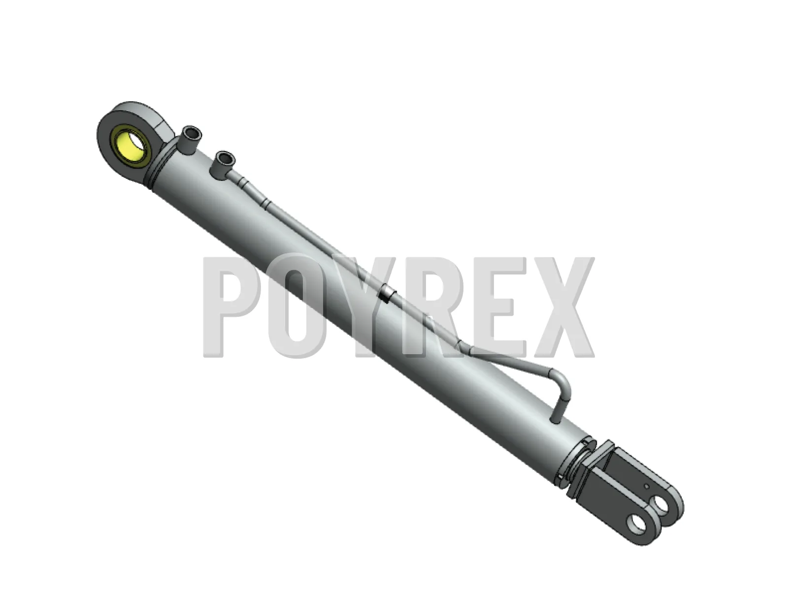 Hydroulic Cylinder Haller x2 Rear Section Double-Acting — HC07003